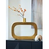 image:imageSignature Design by Ashley Large Gold Aluminum Geometric Vase1975 W x 25 D x 15 H