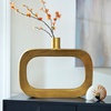 image:imageSignature Design by Ashley Large Gold Aluminum Geometric Vase1975 W x 25 D x 15 H