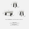 image:imageSignature Design by Ashley Lilyberg 3 Piece Coffee Table Set Black Legs