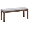 image:imageSignature Design by Ashley Moriville Modern Farmhouse 19 Upholstered Dining Room Chair 2 Count and Casual Rustic Upholstered Dining Bench
