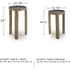 image:imageSignature Design by Ashley Round Nesting Mango Wood End Table Set of 2
