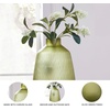 image:imageSignature Design by Ashley Scottyard Vase Olive Green Carved Glass Vase for IndoorOutdoor Styling Watertight Accent for Fresh Florals and Greenery 825 W x 825 D x 1313 H