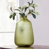 image:imageSignature Design by Ashley Scottyard Vase Olive Green Carved Glass Vase for IndoorOutdoor Styling Watertight Accent for Fresh Florals and Greenery 825 W x 825 D x 1313 H