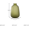 image:imageSignature Design by Ashley Scottyard Vase Olive Green Carved Glass Vase for IndoorOutdoor Styling Watertight Accent for Fresh Florals and Greenery 825 W x 825 D x 1313 H