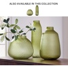 image:imageSignature Design by Ashley Scottyard Vase Olive Green Carved Glass Vase for IndoorOutdoor Styling Watertight Accent for Fresh Florals and Greenery 825 W x 825 D x 1313 H