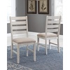 image:imageSignature Design by Ashley Skempton 20 Modern Farmhouse Dining Room Chair 2 Count Whitewash Skempton Farmhouse Storage BenchChair  Bench  White  Light Brown