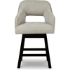 image:imageSignature Design by Ashley Swivel Counter Height Bar Stools Set of 2Beige