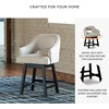 image:imageSignature Design by Ashley Swivel Counter Height Bar Stools Set of 2Beige