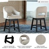 image:imageSignature Design by Ashley Swivel Counter Height Bar Stools Set of 2Beige