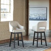 image:imageSignature Design by Ashley Swivel Counter Height Bar Stools Set of 2Beige