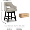 image:imageSignature Design by Ashley Swivel Counter Height Bar Stools Set of 2Beige