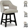 image:imageSignature Design by Ashley Swivel Counter Height Bar Stools Set of 2Beige