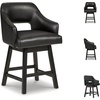 image:imageSignature Design by Ashley Swivel Counter Height Bar Stools Set of 2Black