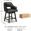 image:imageSignature Design by Ashley Swivel Counter Height Bar Stools Set of 2Black