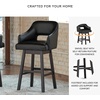 image:imageSignature Design by Ashley Swivel Counter Height Bar Stools Set of 2Black