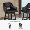 image:imageSignature Design by Ashley Swivel Counter Height Bar Stools Set of 2Black