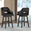 image:imageSignature Design by Ashley Swivel Counter Height Bar Stools Set of 2Black