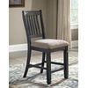 image:imageSignature Design by Ashley Tyler Creek Farmhouse 36 Counter Height Dining Table with Wine Rack Amost Black Tyler Creek Farmhouse 2438 Counter Height Upholstered Barstool Set of 2 Almost BlackAntique Black