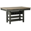 image:imageSignature Design by Ashley Tyler Creek Farmhouse 36 Counter Height Dining Table with Wine Rack Amost Black Tyler Creek Farmhouse 2438 Counter Height Upholstered Barstool Set of 2 Almost BlackAntique Black