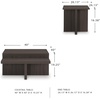 image:imageSignature Design by Ashley Zendex Contemporary Table Set with Pedestal Base Set of 2 Dark Brown