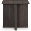 image:imageSignature Design by Ashley Zendex Contemporary Table Set with Pedestal Base Set of 2 Dark Brown