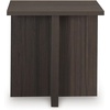 image:imageSignature Design by Ashley Zendex Contemporary Table Set with Pedestal Base Set of 2 Dark Brown