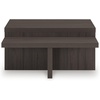 image:imageSignature Design by Ashley Zendex Contemporary Table Set with Pedestal Base Set of 2 Dark Brown