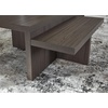 image:imageSignature Design by Ashley Zendex Contemporary Table Set with Pedestal Base Set of 2 Dark Brown