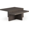 image:imageSignature Design by Ashley Zendex Contemporary Table Set with Pedestal Base Set of 2 Dark Brown