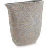image:imageSignature Design by Ashley 15Inch Tall Polyresin Gold Flower VaseMetallic  Gray