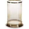 image:imageSignature Design by Ashley Aavinson Traditional 1188 Glass Candle Holder Metallic amp Clear8W x 8D x 12H
