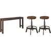 image:imageSignature Design by Ashley Ashley Furniture Signature Design  Torjin Counter Height Dining Room Table  TwoTone Brown Torjin Stool  Set of 2  Industrial Style  TwoTone BrownGray