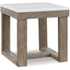 image:imageSignature Design by Ashley End Table Oversized Square Dark BrownTwo Tone