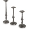 image:imageSignature Design by Ashley Eravell Casual Candle Holder Set for Pillar Candles Set of 3 Gray