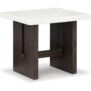 image:imageSignature Design by Ashley Burkhaus End Table Marble and Wood