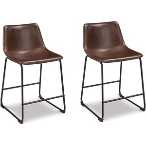 image:imageSignature Design by Ashley Counter Height Bar Stools Set of 2 BrownBrown