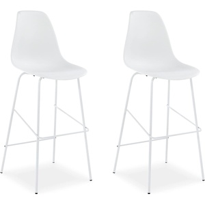 image:imageSignature Design by Ashley Counter Height Bar Stools Set of 2 BrownWhite