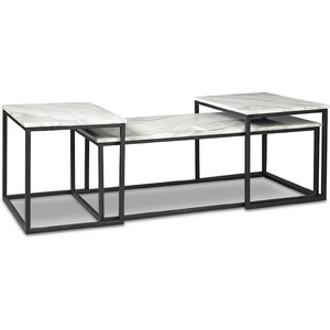 image:imageSignature Design by Ashley Donnesta 3 Piece Nesting Coffee Table SetWhite