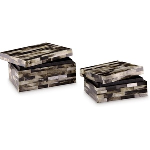 image:imageSignature Design by Ashley Ellford Mosaic Pattern Box Set Set of 2 Multicolor