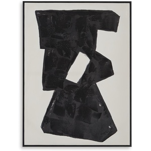 image:imageSignature Design by Ashley Large Abstract Canvas Wall Art BlackCream