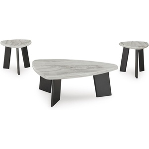 image:imageSignature Design by Ashley Lilyberg 3 Piece Coffee Table Set Black Legs