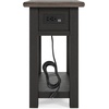 image:imageSignature Design by Ashley 1Piece Chairside End Table WhiteGrayBlack
