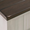 image:imageSignature Design by Ashley 1Piece Chairside End Table WhiteGrayDark Brown  Light Gray