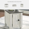 image:imageSignature Design by Ashley 1Piece Chairside End Table WhiteGrayGray  White