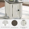 image:imageSignature Design by Ashley 1Piece Chairside End Table WhiteGrayGray  White