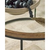image:imageSignature Design by Ashley 1Piece Round Mango Wood Glass Coffee Table