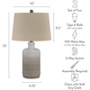 image:imageSignature Design by Ashley 25 in Ceramic Table Lamp Set of 2 TaupeTaupe