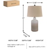 image:imageSignature Design by Ashley 25 in Ceramic Table Lamp Set of 2 TaupeTaupe