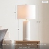 image:imageSignature Design by Ashley 25 in Ceramic Table Lamp Set of 2 TaupeWhite