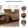 image:imageSignature Design by Ashley 6Piece Leather Power Reclining Sectional Sofa2Piece Loveseat with Console